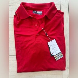 Callaway Men’s Golf Shirt - Red - Size Medium